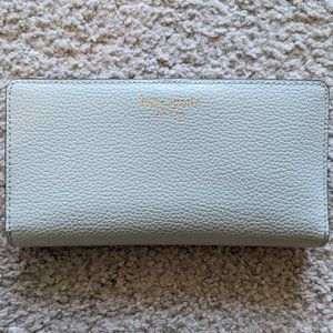 Kate Spade Eva Large Slim Bifold Wallet - Mint Color